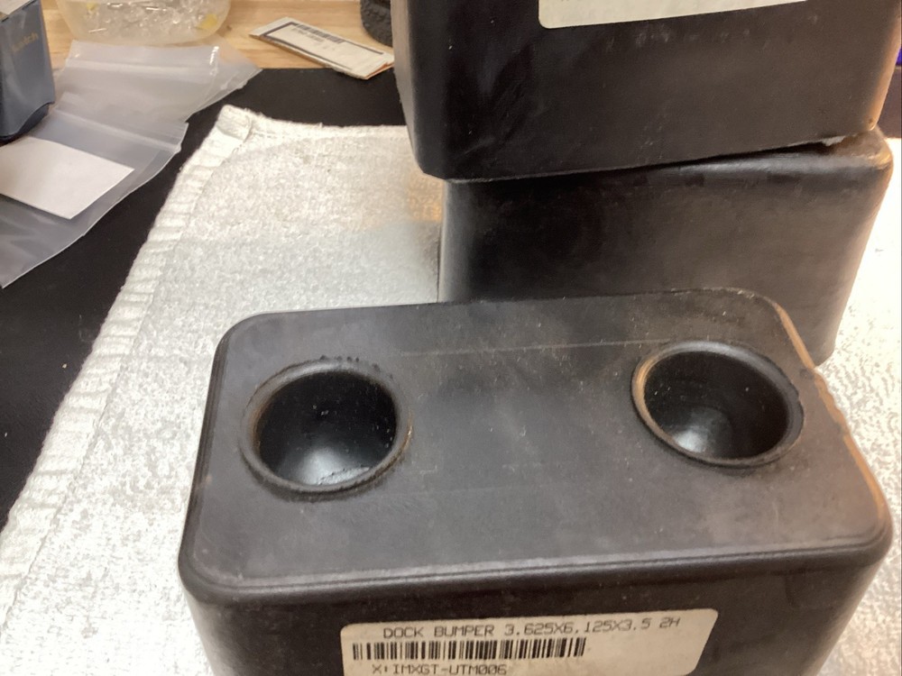 2 PACK Loading Dock Bumpers 6 in Rubber Block New