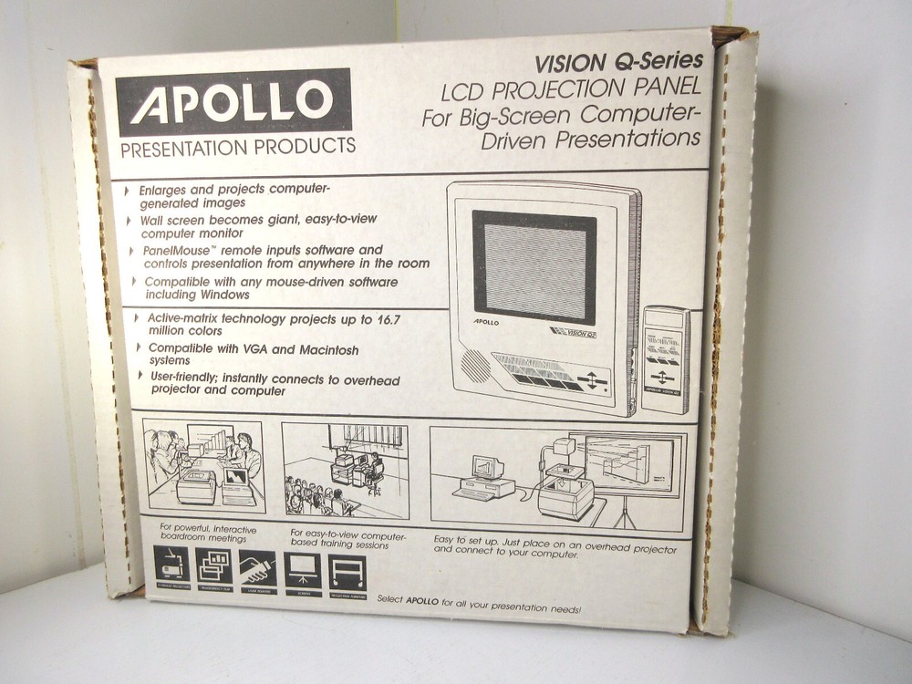 Apollo VISION Q3 Audio Visual Projector Presentation System Screen IMT-16.7 Lot
