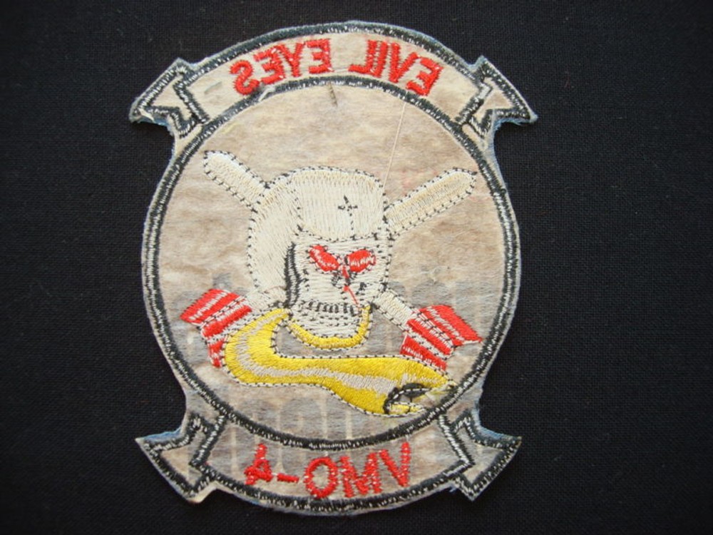 USMC Marine Observation Squadron VMO-4 "EVIL EYES" Patch