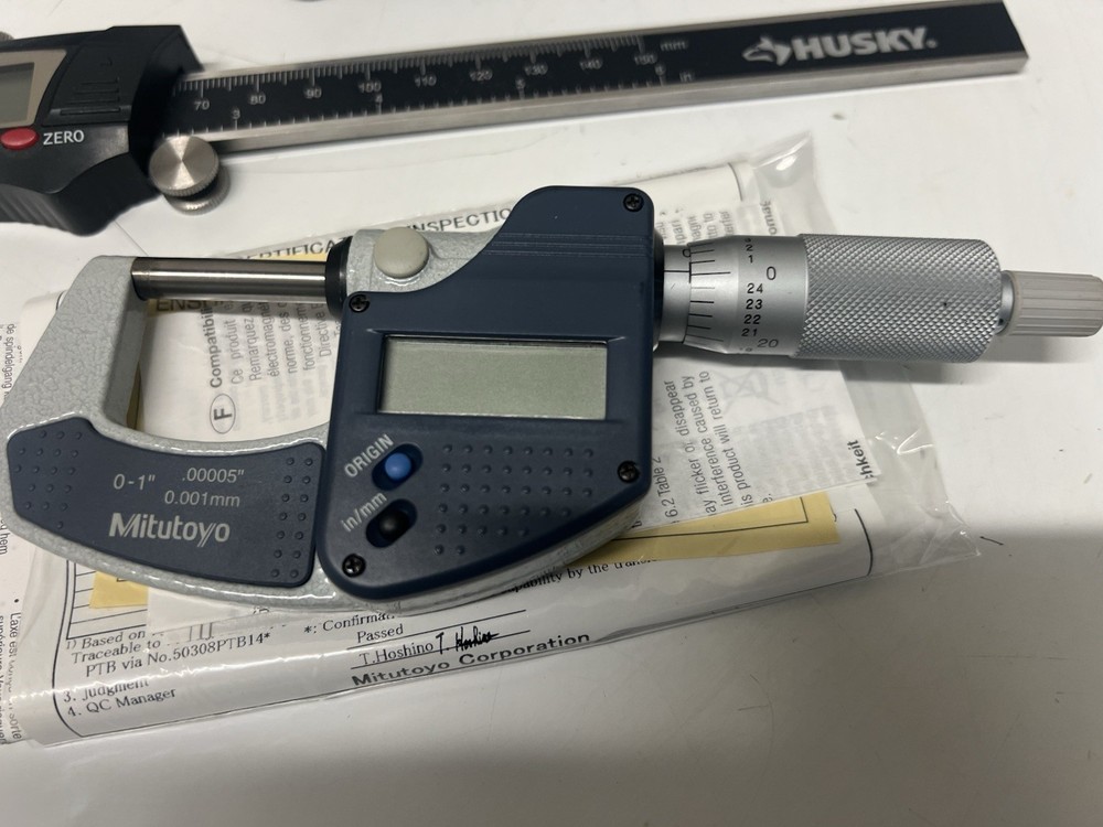 Two digital calipers