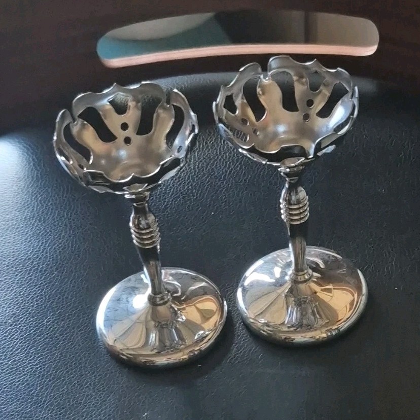 Pair of Silverplate Candlesticks