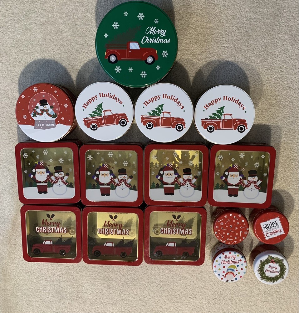 Holiday Tins Metal Containers