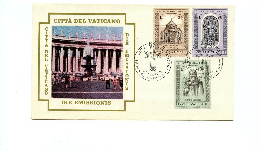 Vatican cover FDC sc545-547 - silk cachet