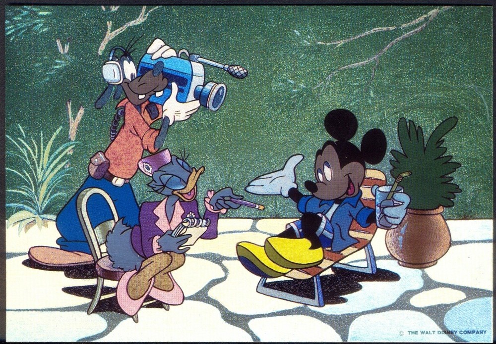 Modern Reflective Foil Postcard: Mickey Mouse (Warren Dufex 501856). Free Post