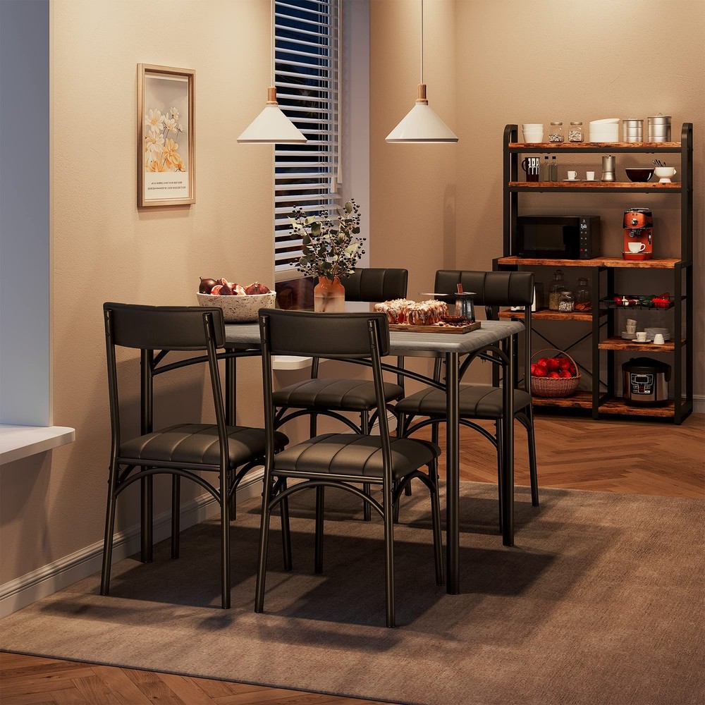 Kitchen Table with Chairs, Dining Room Table Set for 4 ,Dinette for Small Space