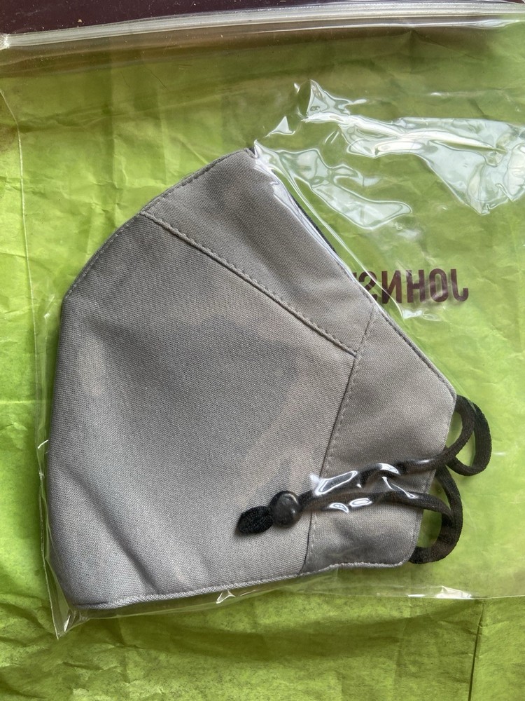 Johnston & Murphy Solid Face Mask (Pale Gray) 4pk