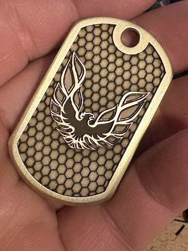 Bandit Custom Solid Brass Keychain 2 Sided