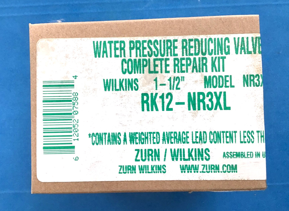 Zurn Wilkins RK12-NR3XL Water Pressure Reducing Valve Complete Repair Kit 1/2"