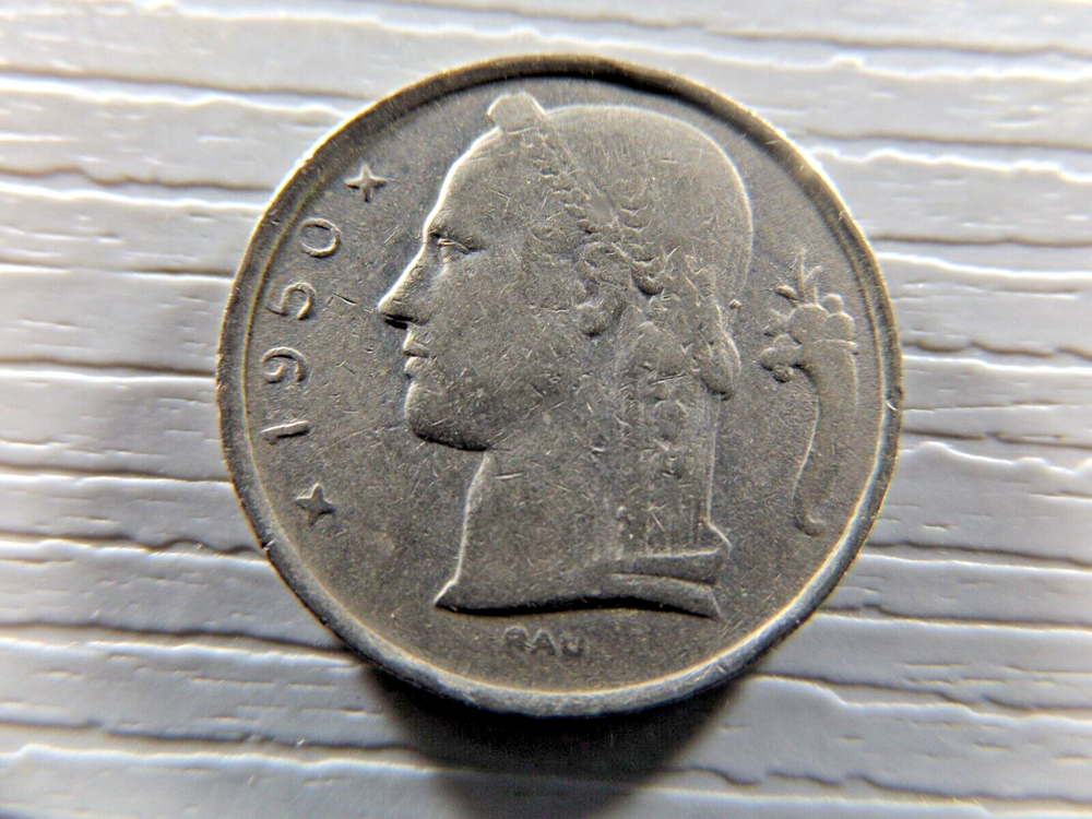 BELGIUM 1950 5 Francs