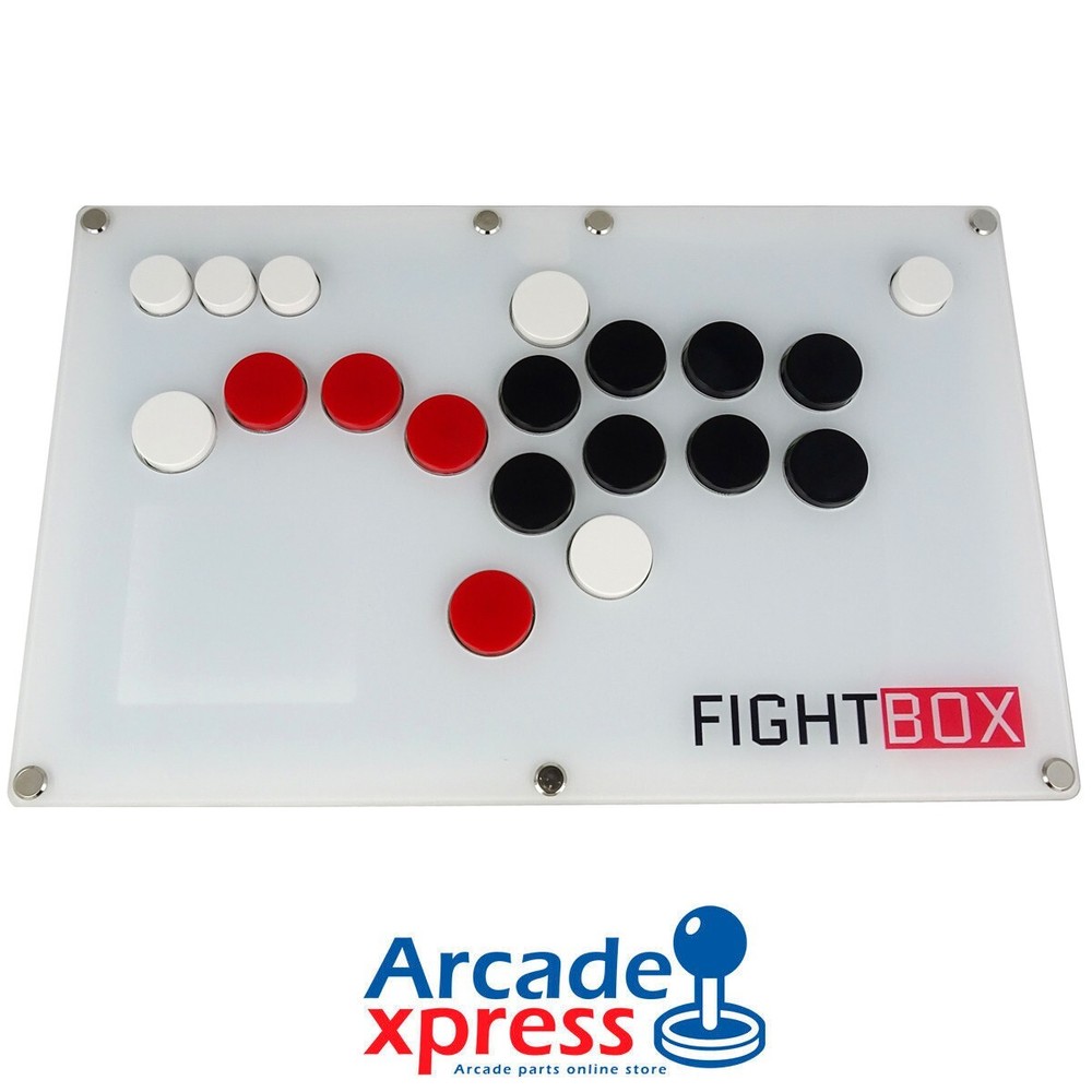 Fightstick White Arcade Hitbox PC Raspberry Android Hit Box Cherry MX Black
