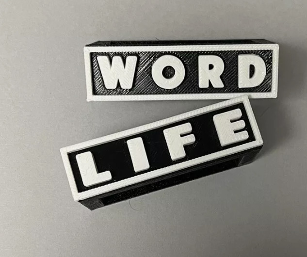 WORD LIFE Knuckles 3d printed custom