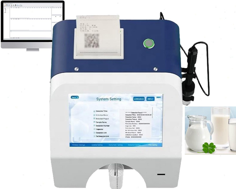 Milk and Dairy Component Analyzer with 11 Test Parameters for Goat Sheep Milk