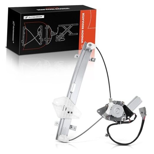 Front Left Driver Side Power Window Regulator with 6-Pin Plug Motor