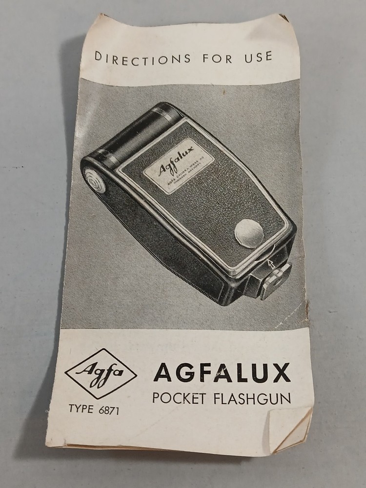 Agfa Agfalux Folding Flash Unit with Case Vintage