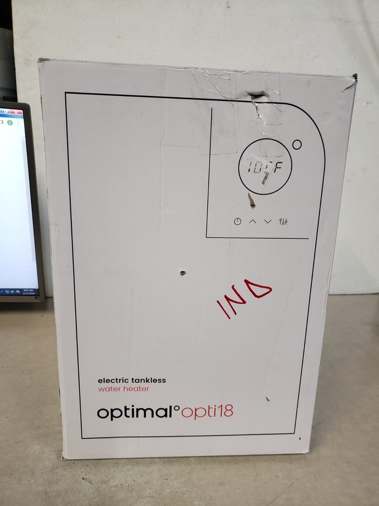 Optimal opti18 220/240 Volt 18 Kw 3.7-GPM Smart Electric Tankless Water Heater