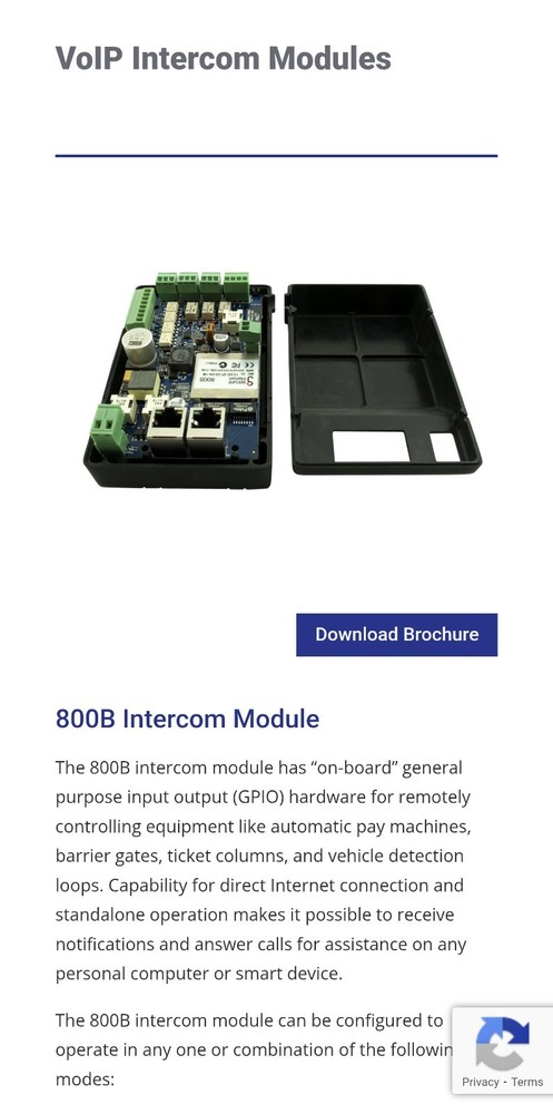 SecureIntercom 800B VOIP Module
