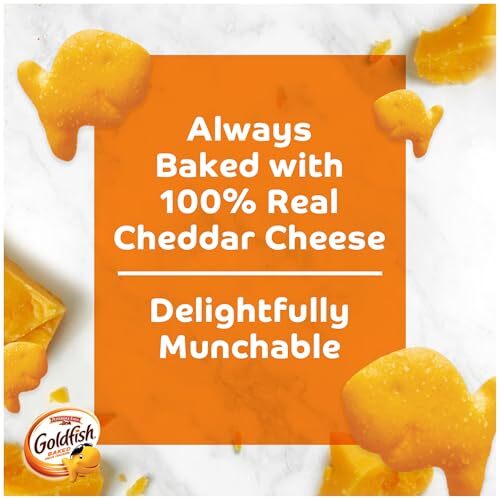 Cheddar Crackers, Snack Crackers, 6.6 oz. bag, 6 CT box