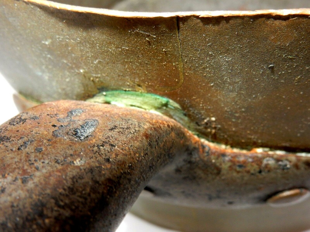 VINTAGE COPPER HAND-FORGED DOVETAIL BOTTOM SAUCEPOT