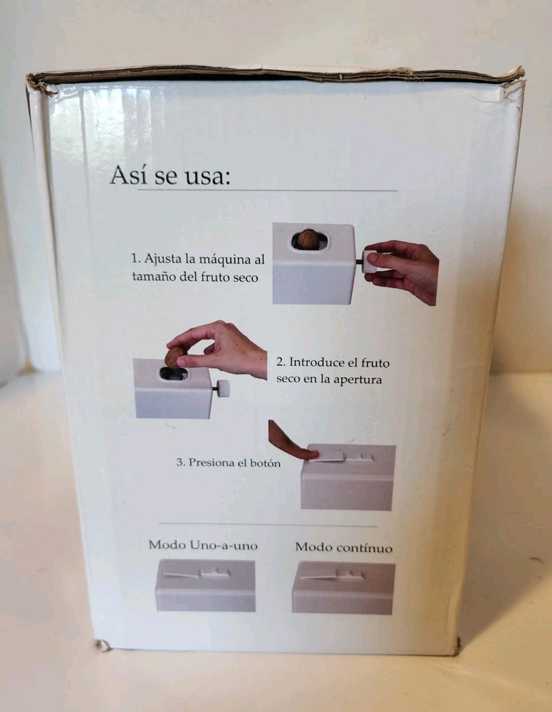 Pelamatic Robito Almendra Electric Nut Cracker Open Box