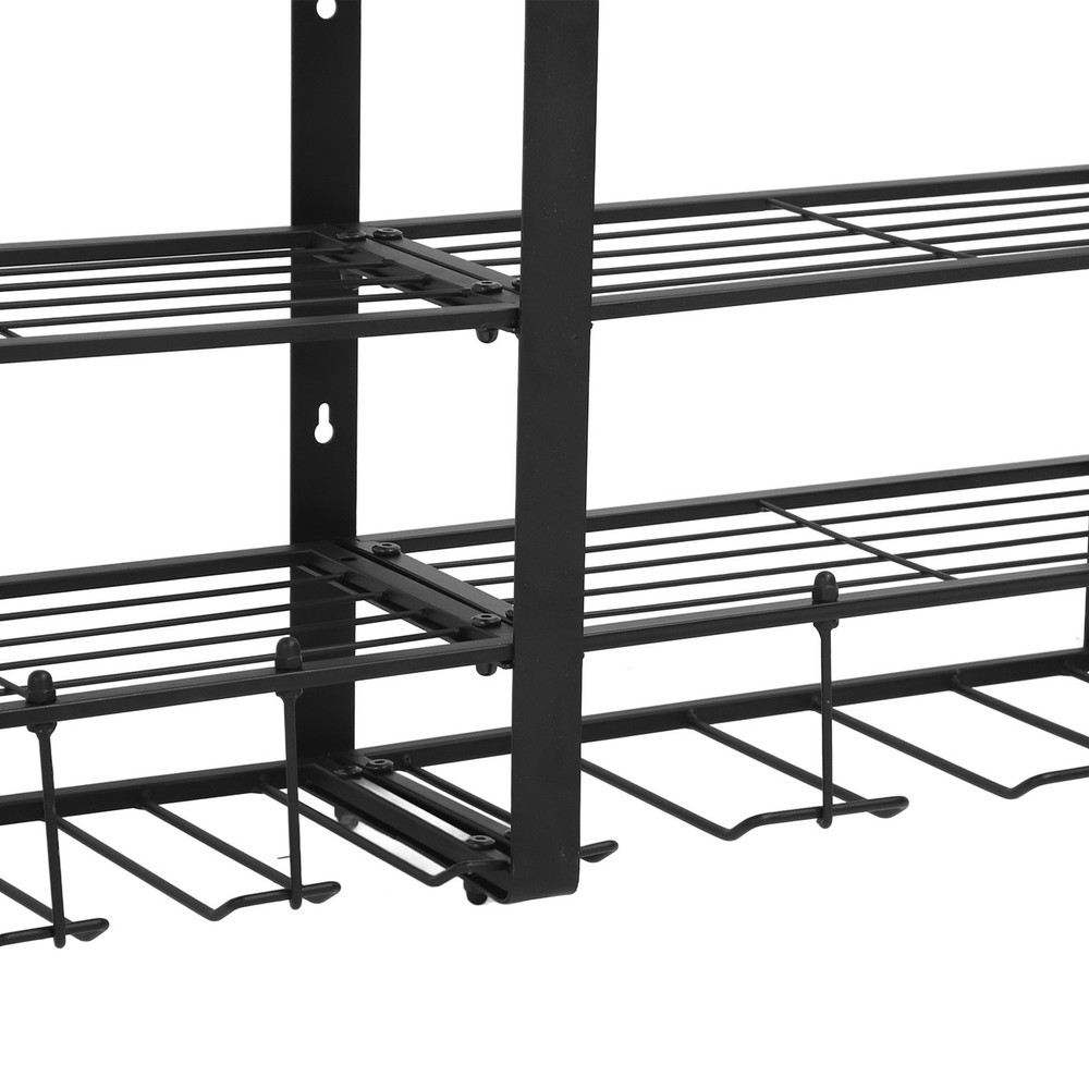 Garage Power Tool Organizer 4 Layer Wall Mount Rack Heavy Duty Storage