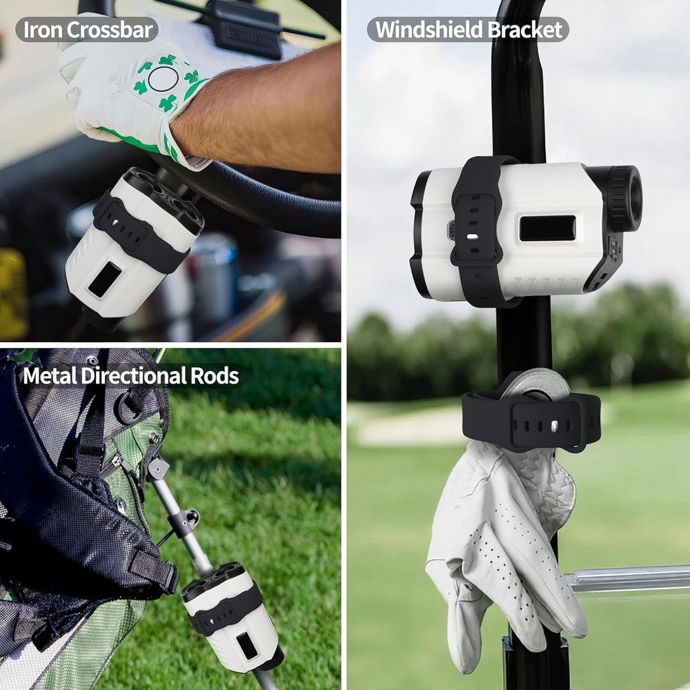Universal Golf Rangefinder Magnetic Strap – Strong Silicone Holder, Adjustable