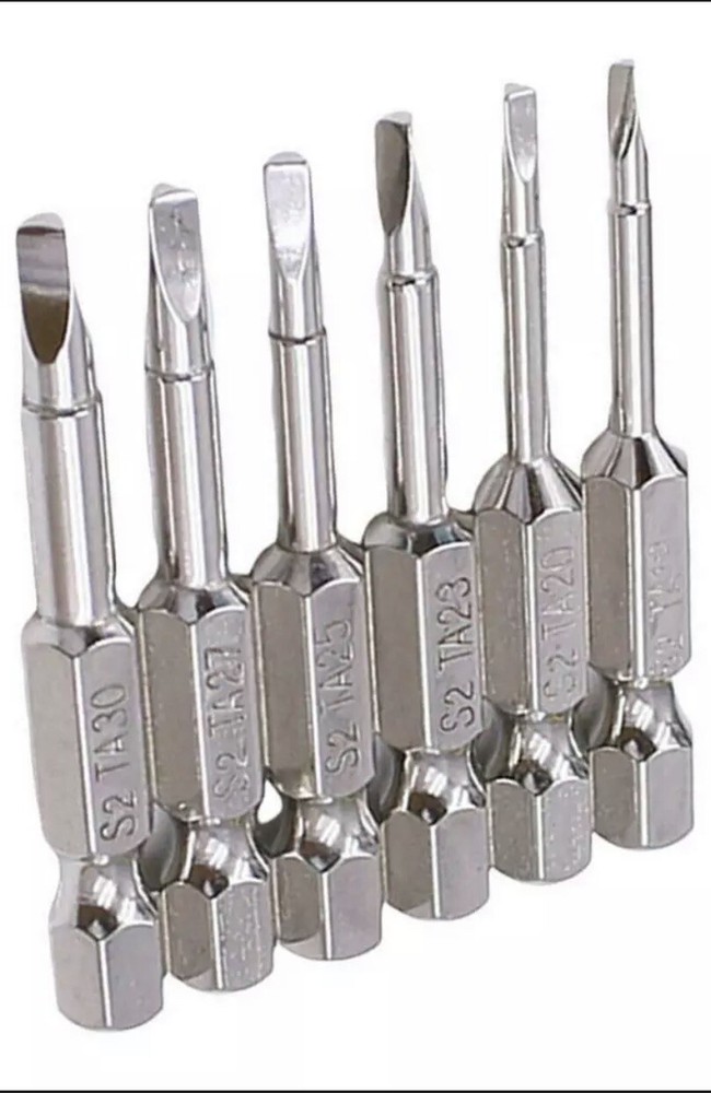 6PCS Triangle Head Security Screwdriver Tool Triangular for Bit Toys 1/4" 50mm U