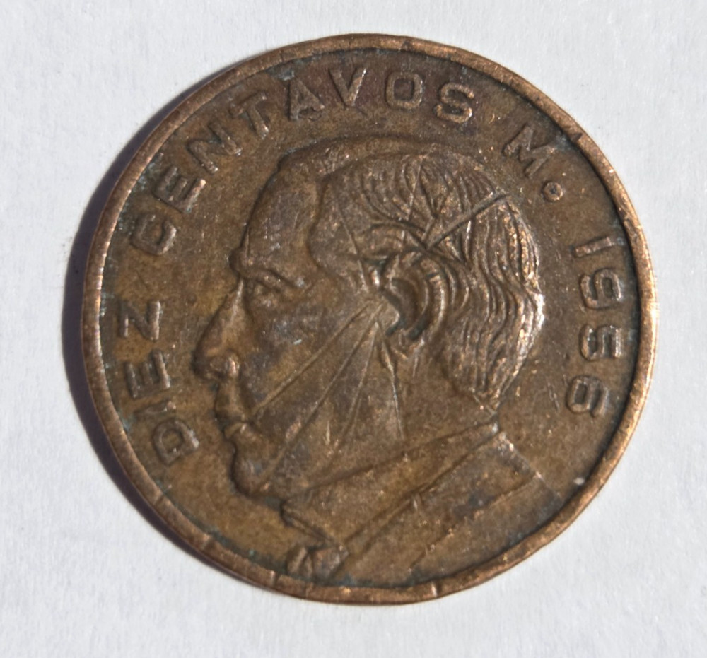 1956 Mexico Diez 10 Centavos