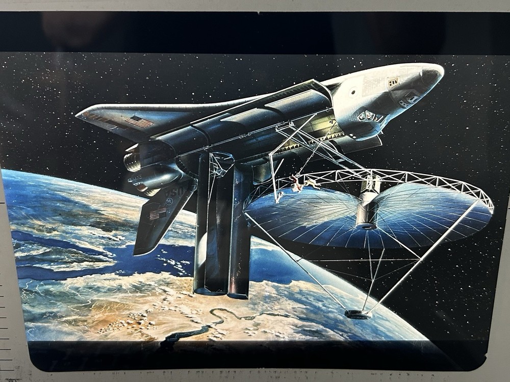 1981 NASA KSC Space Shuttle Orbiter Flight Antenna Presentation Transparency-618