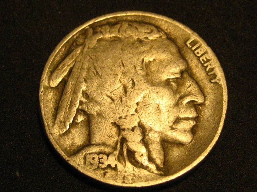1934-D Buffalo Nickel