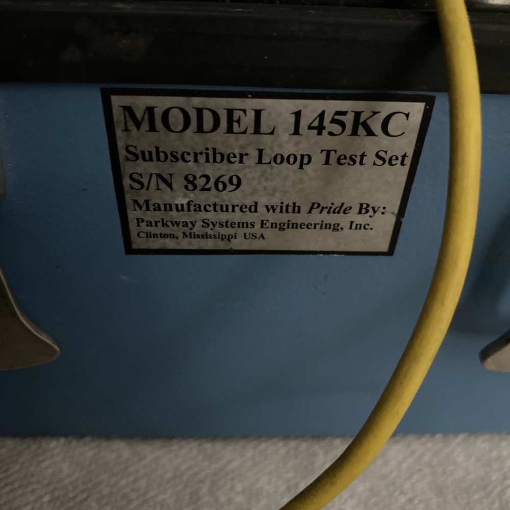 Vintage Subscriber Loop Test Set Model 145KC Manf. By Parkway System Engineering