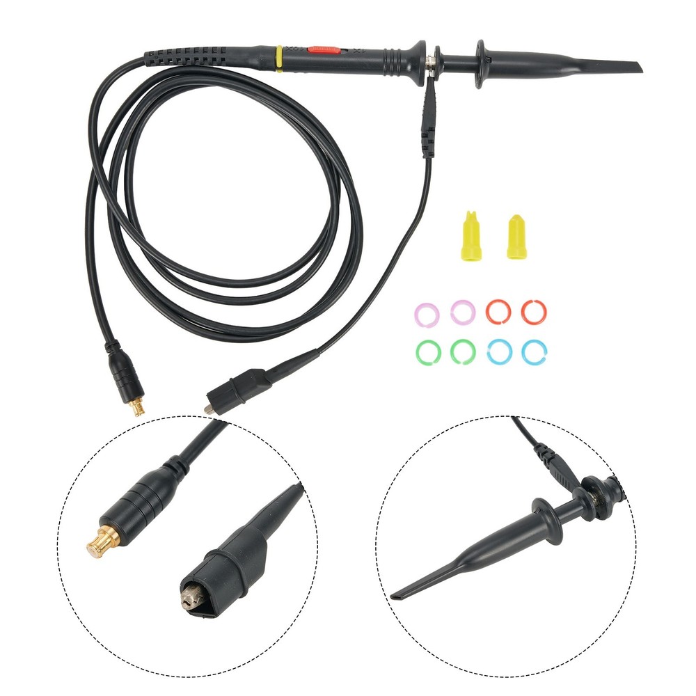 Compact MCX Oscilloscope Probe Kit 1X Clip for Accurate Readings