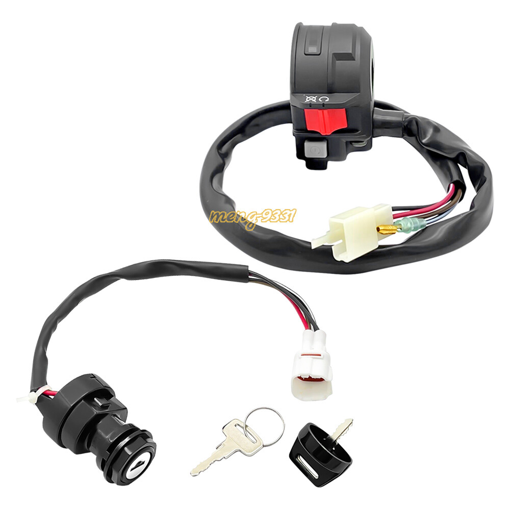 Handlebar Start Stop Switch & Ignition Key Switch for Yamaha Raptor 50 80 02-08
