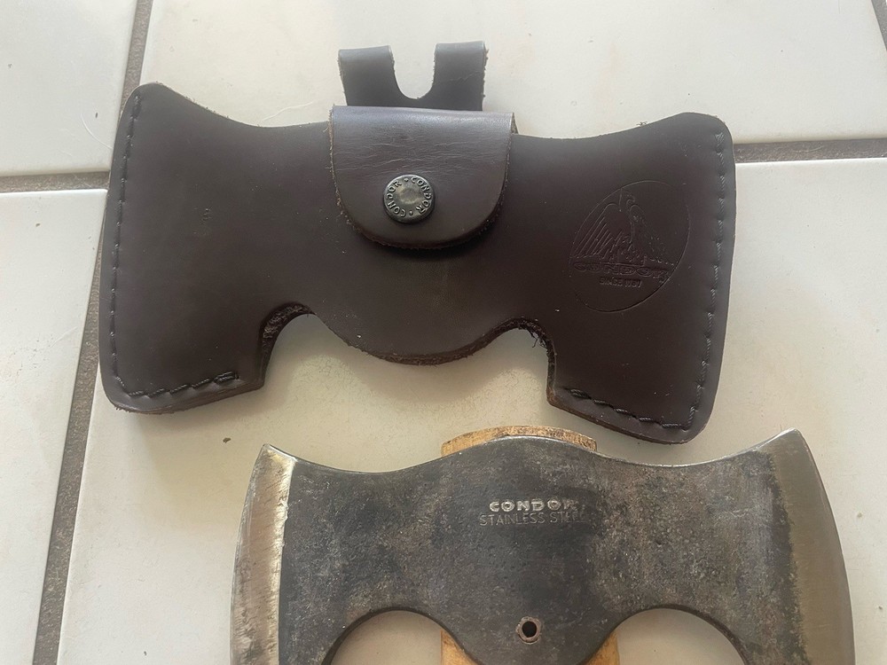 Condor Double Axe Stainless Steel w/Sheath