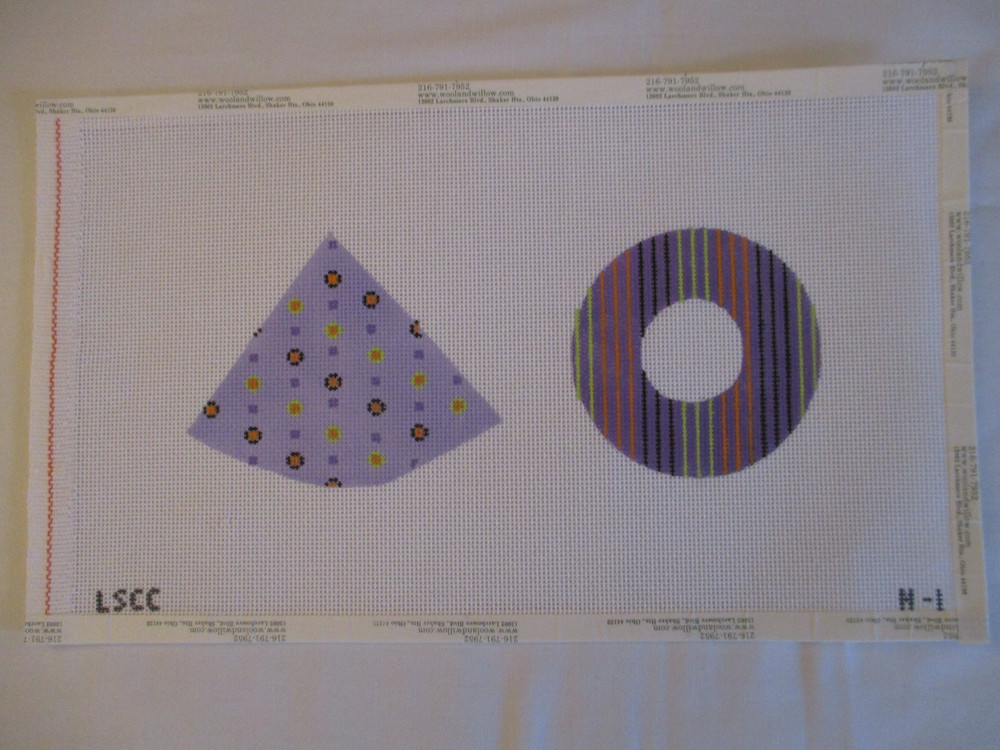 Handpainted Needlework Canvas - Witch's Hat (I think) - LSCC H-1