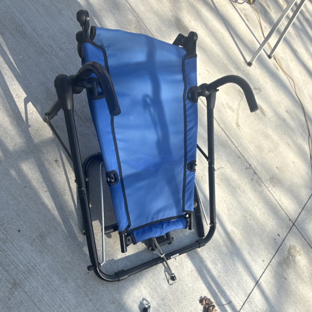 AB Lounge Sport Foldable Arm Support Abdominal Exerciser Blue