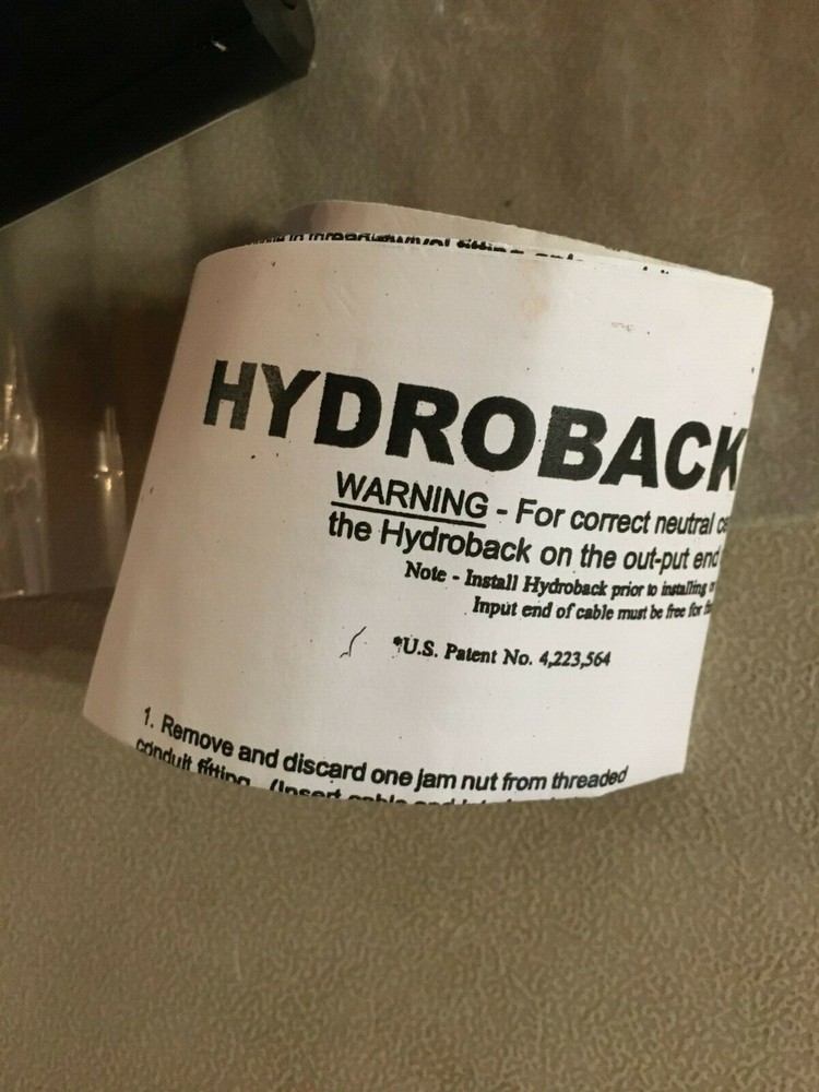 TUTHILL 165-073-210, Hydroback Fitting (NEW WITH NO BOX)