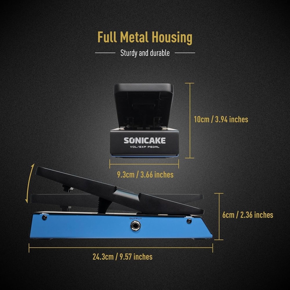 High Compatibility 2 in 1 Guitar Effects Pedal - Expression & Volume Solution