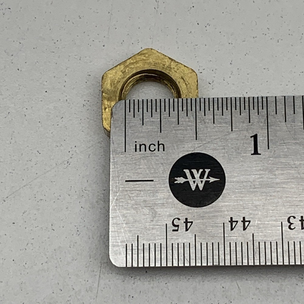 (20-Pack) Alkon 111A-2 Thin/Slim 1/8" NPT Solid Brass Hex Lock Nut Locknut