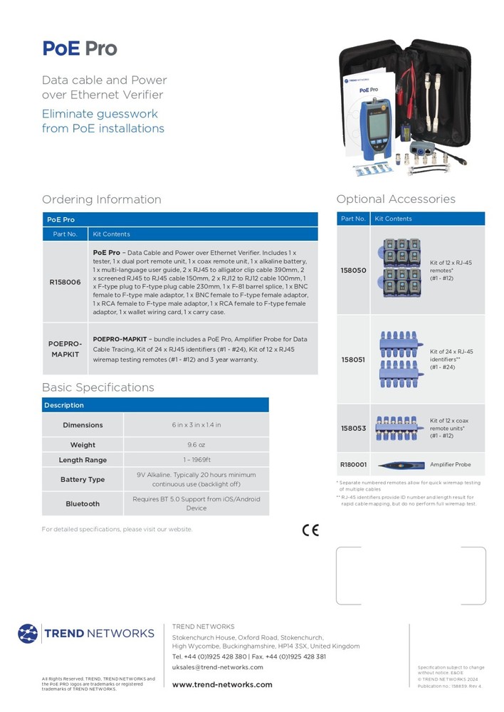 Trend Networks PoE PRO Tester