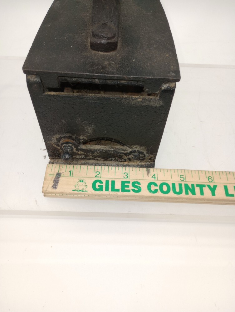 Antique Cast Sad Iron Coal Fired Clothes Press Iron