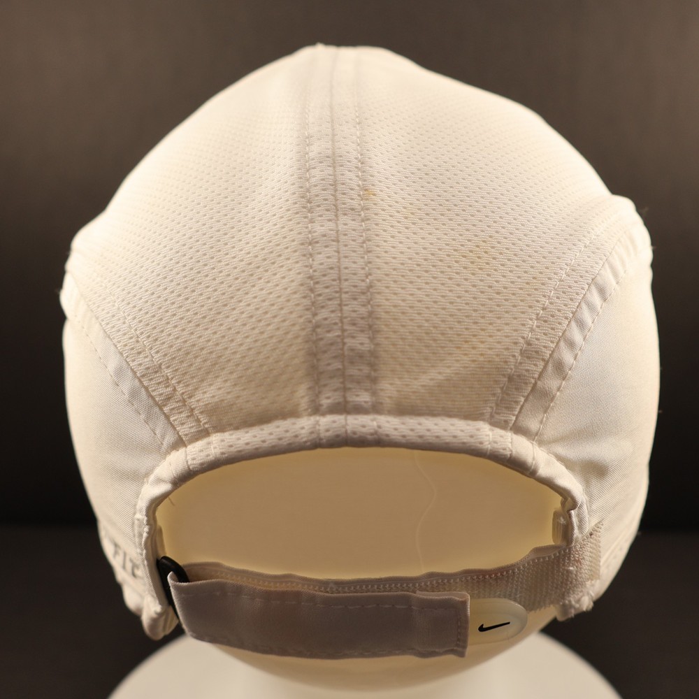 Nike Featherlight Dri-Fit 7 Panel Hat Running, Tennis, Adjustable, White *READ*