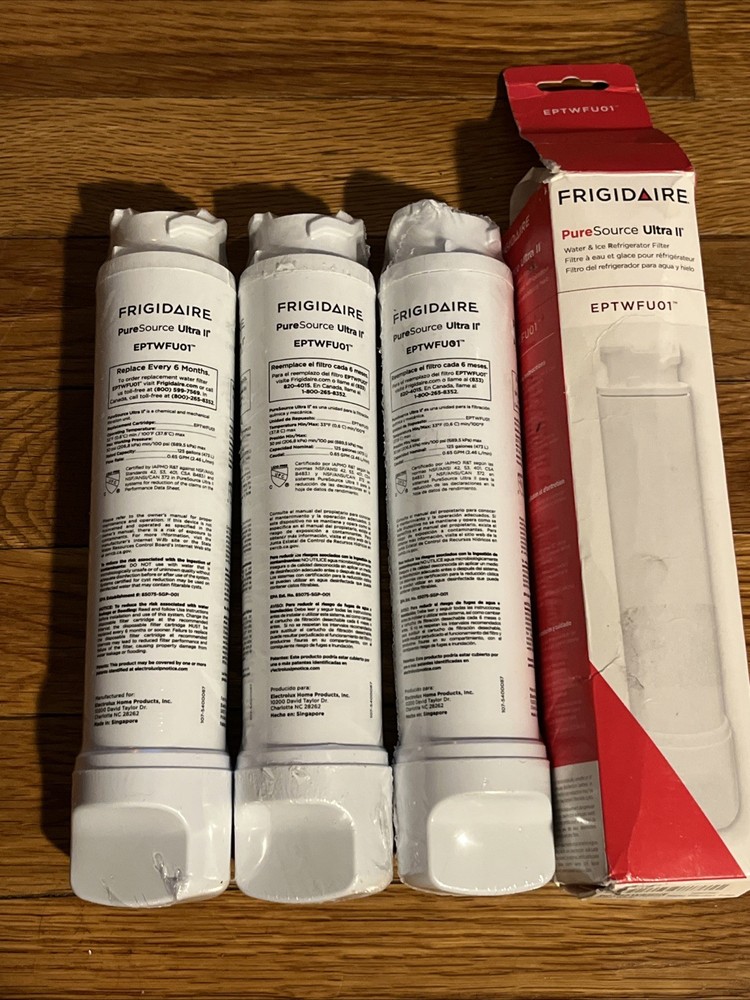 4Pcs Frigidaire EPTWFU01 Pure Source Ultra II Refrigerator Water Filter Sealed