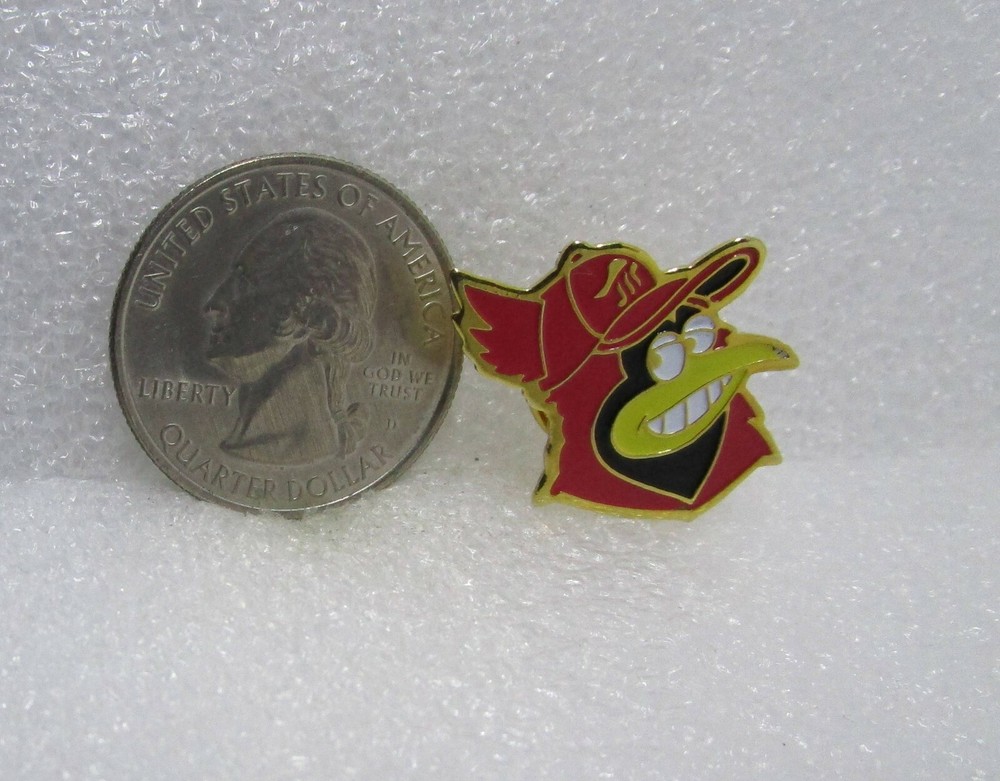 Red Cardinal Head Mascot Pin
