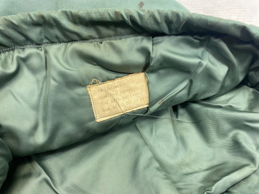 Vintage Flight Helmet Bag, Teal- 1 only