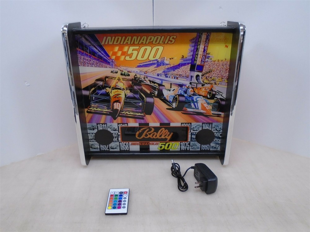 Bally Indianapolis 500 Pinball Head LED Display light box