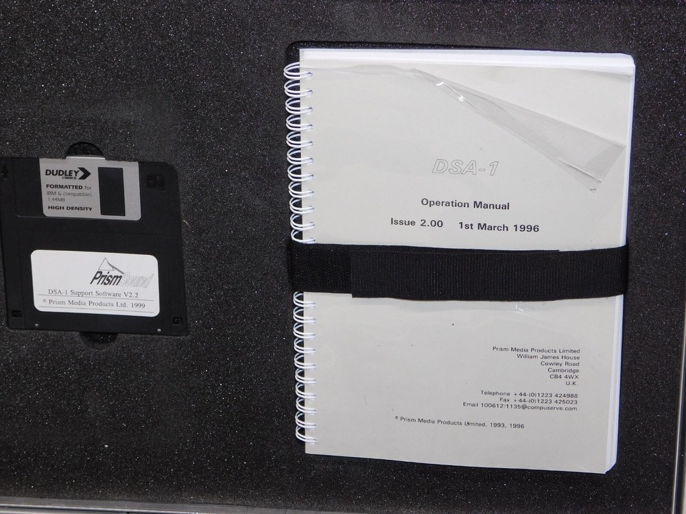 PrismSound DSA-1 Digital Audio Interface AES/EBU Signal Analyzer Generator UK