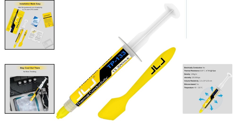 1.5g Thermal Paste for CPUs & Consoles - Long-Lasting Cooling Solution