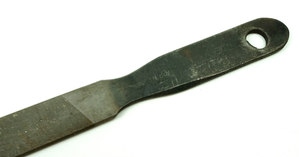 C.N. Co. Bell System 12" Integrated Handle Very Smooth Single Cut Flat File