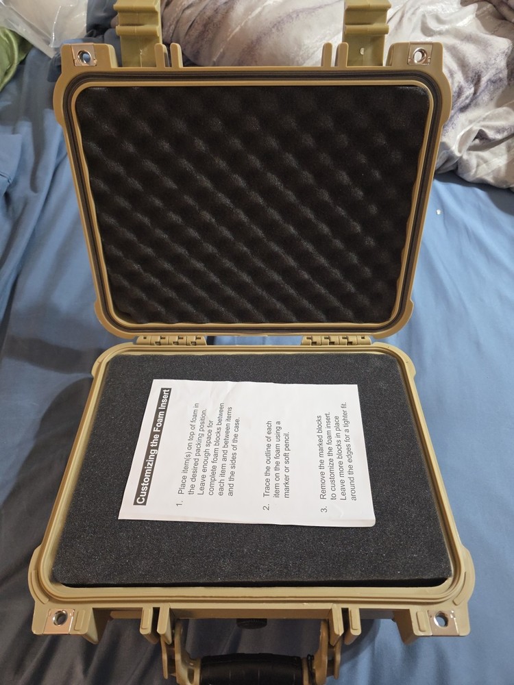 Apache 2800 hard case tan color for guns camera electronics Dust Waterproof case