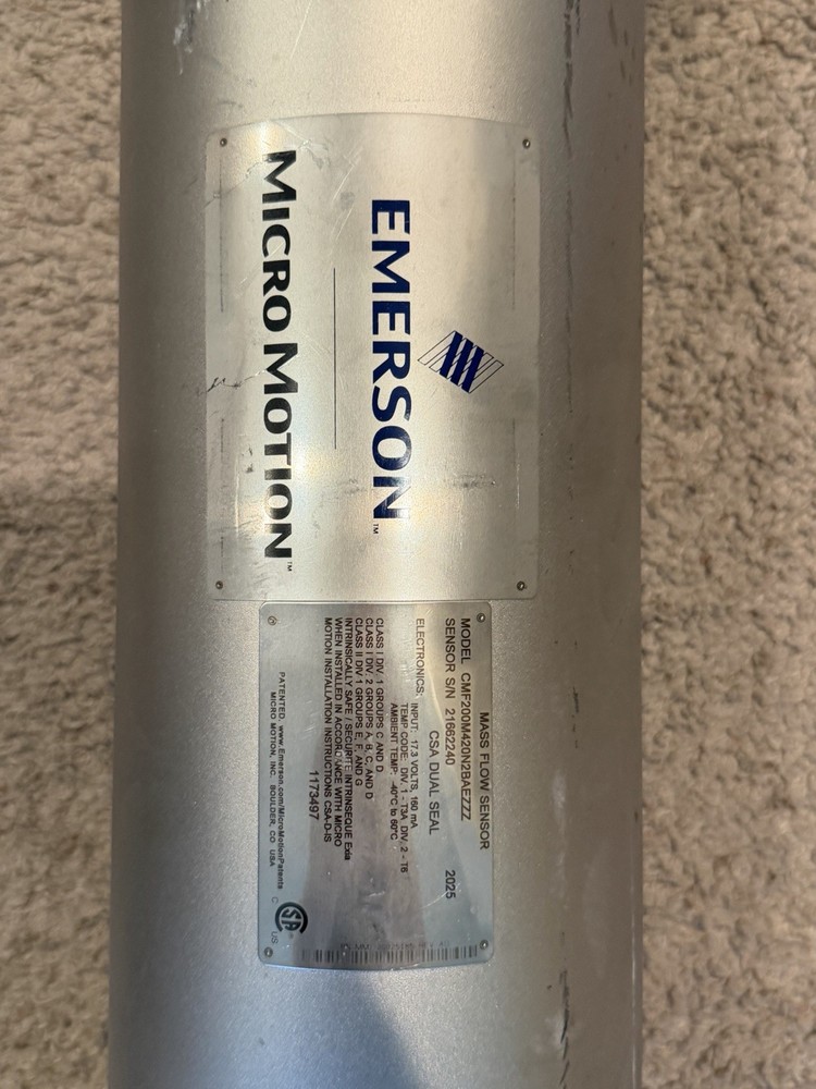 2" 600# Micro Motion CMF200 Flow Sensor Enhanced Core Processor NEW P15 - Read D